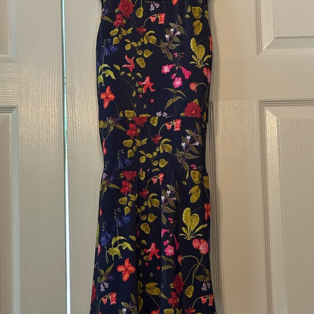 Lands' End Blue and Red One Piece Swim top
